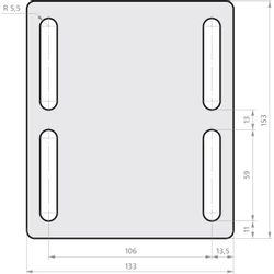 Тиски BELMASH VM75, 11 х 80 мм