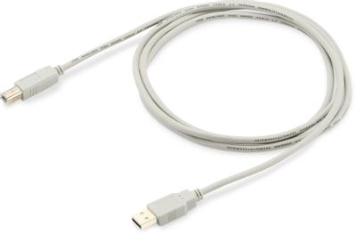 Кабель USB2.0 Buro USB A(m) -  USB B(m),  1.8м,  серый [usb2.0-am/bm]