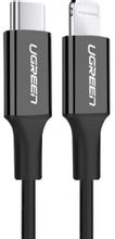 Изображение товара Кабель UGREEN 60752 Lightning - USB Type-C, 2м, MFI, черный