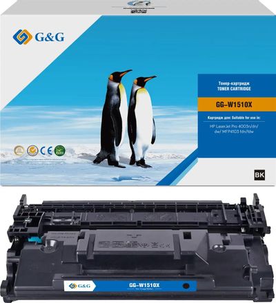 Картридж G&G GG-W1510X, W1510X, черный / GG-W1510X