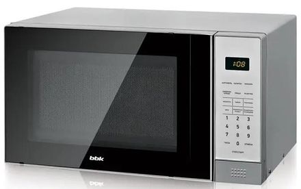 Микроволновая печь BBK 20MWS-729S/BS, 700Вт, 20л, серебристый/черный