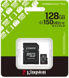 Карта памяти microSDXC UHS-I U1 Kingston Canvas Select Plus 128 ГБ