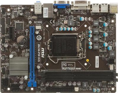 Материнская плата MSI H61M-P20 (G3), LGA 1155, Intel H61(B3), mATX, BULK