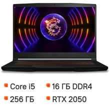 Изображение товара Игровой ноутбук MSI GF63 Thin 12UCX-1037XRU 15.6 IPS Intel Core i5 16ГБ SSD RTX 2050 FreeDOS