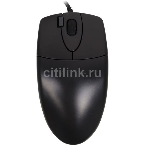 Мышь проводная A4TECH OP-620D, оптическая, USB, 1200dpi, черный