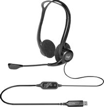 Гарнитура Logitech 960,  проводные, черный