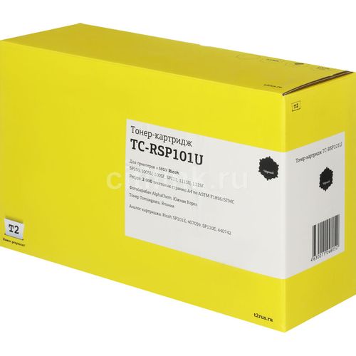 Картридж T2 TC-RSP101U, SP101E/407059, черный / TC-RSP101U