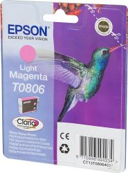 Картридж Epson T0806, светло-пурпурный