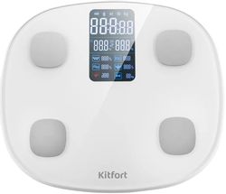 Напольные весы KitFort KT-808, цвет: белый