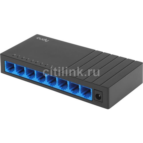 Коммутатор CUDY GS108D, неуправляемый, 8 RJ-45, 10/100/1000 Мбит/с