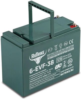 Аккумуляторная батарея для ИБП RUTRIKE 6-EVF-38 12В,  38Ач [21945]