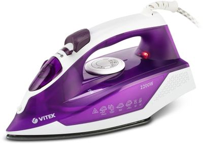 Утюг Vitek 8308-VT-01,  2200Вт,  фиолетовый/белый