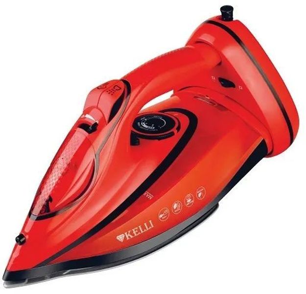 Утюг KELLI KL-1650К, 2600Вт, красный
