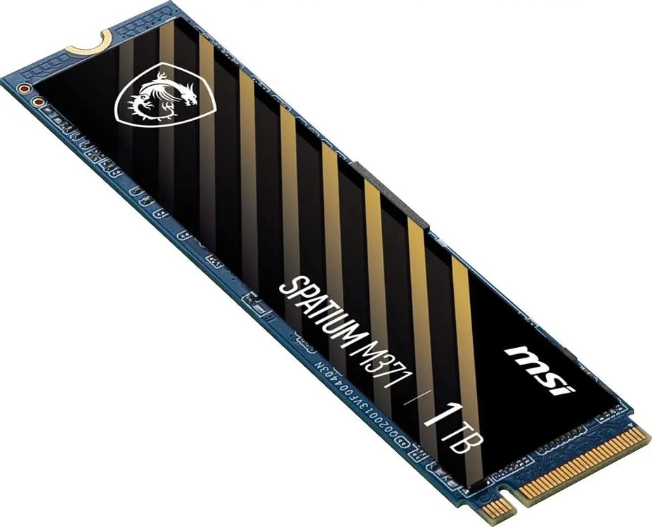 SSD накопитель MSI Spatium M371 1ТБ, M.2 2280, PCIe 3.0 x4, NVMe