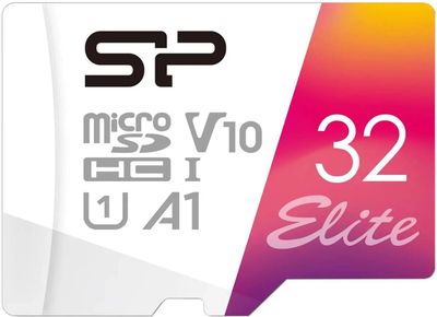 Карта памяти microSDHC UHS-I U1 Silicon Power Elite 32 ГБ, 100 МБ/с, Class 10, SP032GBSTHBV1V20SP,  1 шт., переходник SD