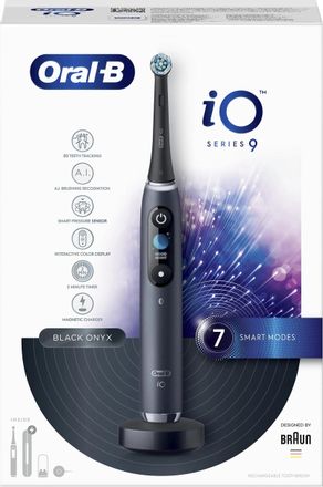 Электрическая зубная щетка Oral-B iO Series 9, насадки для щётки: 1 шт, цвет: черный [io_ s9_black onyx]