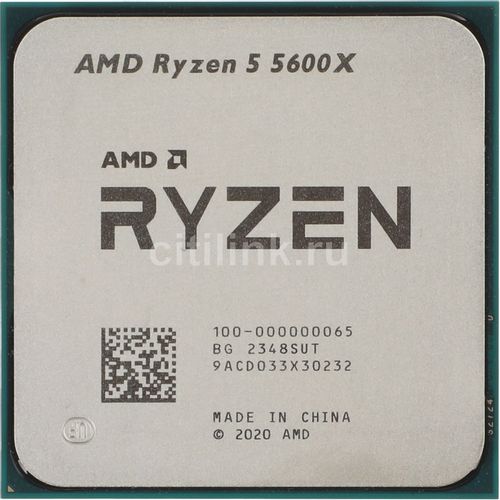 Процессор AMD Ryzen 5 5600X, 3.7ГГц, 6 ядер, AM4, OEM [100-000000065]