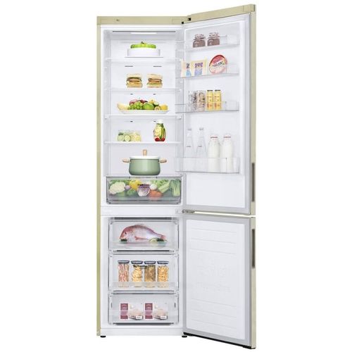 Холодильник двухкамерный LG GA-B509CESL Total No Frost, инверторный, бежевый