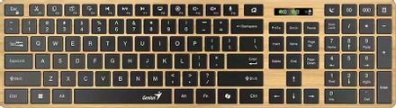 Клавиатура Genius SlimStar 7250BT, беспроводная, USB, Bluetooth/Радиоканал,  мембранная, бежевый [31320004402]