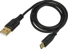 Изображение товара Кабель HAMA Flexi-Slim USB Type-C мужской - USB мужской 0.75м черный