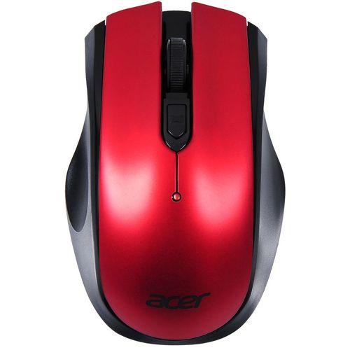 Мышь беспроводная Acer OMR032, радио, оптическая, USB, 1600dpi, черный и красный [zl.mceee.009]