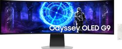 Изображение товара 49" Монитор Samsung Odyssey OLED G9 S49DG952SI,  5120x1440,  OLED,  240Гц,  1хHDMI,  1хDP,  изогнутый, серебристый [ls49dg952sixci]