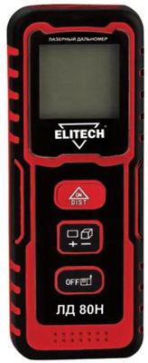 Лазерный дальномер Elitech ЛД 80Н (E0301.003.00), 2 класс лазера, 635нм ...