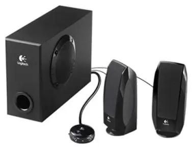 Колонки Logitech S220,  2.1,  черный [980-000144]