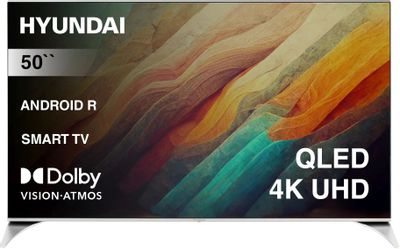50" Телевизор Hyundai H-LED50QBU7500, QLED, 4K Ultra HD, черный, СМАРТ ...