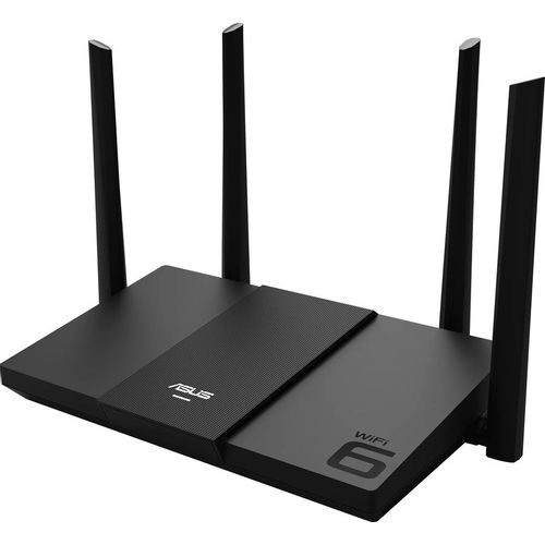 Wi-Fi роутер ASUS RT-AX3000E, Wi-Fi 6, AX3000, 2.4/5ГГц, 3 LAN, черный
