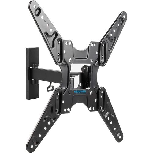 Кронштейн для телевизора Kromax OPTIMA-413, 20-55″, настенный, поворотно-выдвижной и наклонный, черный [29010]