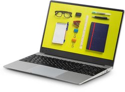 Ноутбук AZERTY Story RB-1550, 15.6", IPS, Intel Celeron N5095, 4-ядерный, 8ГБ DDR4, 1ТБ SSD,  Intel UHD Graphics,  серебристый
