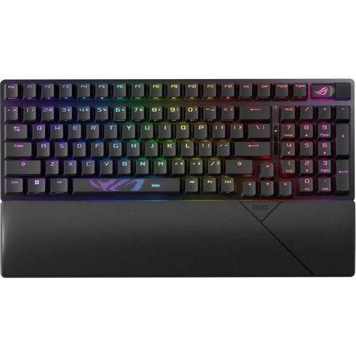 Клавиатура ASUS X901 Strix Scope II 96 Wireless, беспроводная, USB, Bluetooth/Радиоканал, механическая, черный…