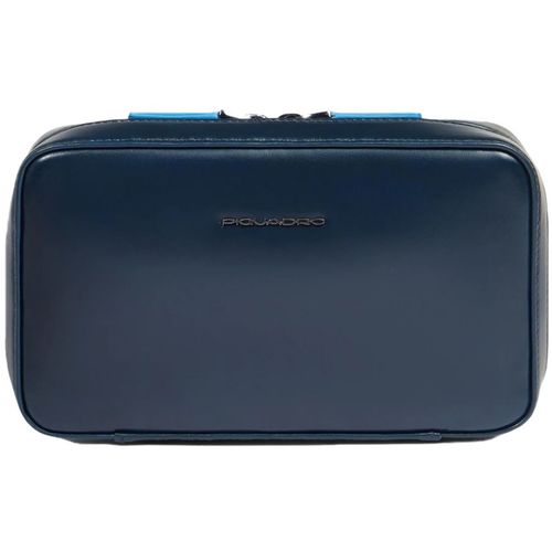 Чехол для кабелей и зарядки Piquadro Blue Square AC6895B2/BLU2, кожа натуральная, синий