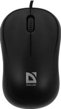 Мышь проводная Defender Patch MS-759, оптическая, USB, 1000dpi, черный ...