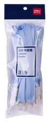 Шнур для пропуска Deli 8352L-BLUE, голубой, 12шт