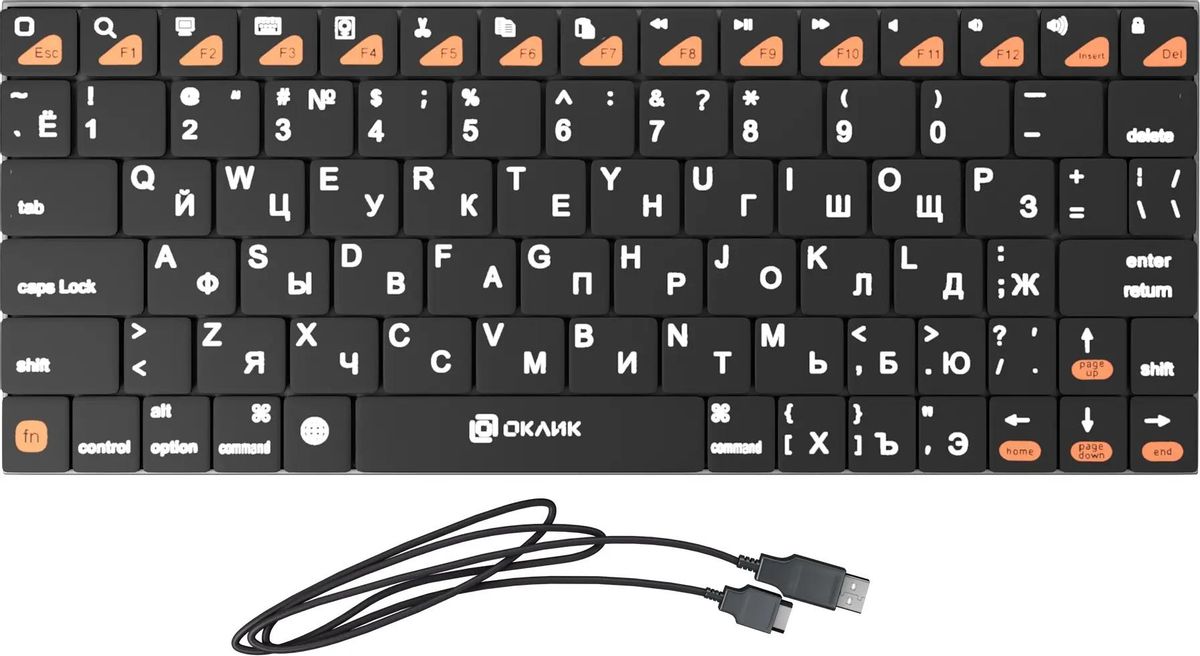 Клавиатура Oklick 840S, черный