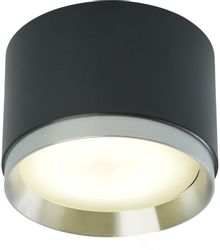 Спот FERON HL459, 12Вт, патрон GX53 х 1шт, накладной, на потолок, черный/хром