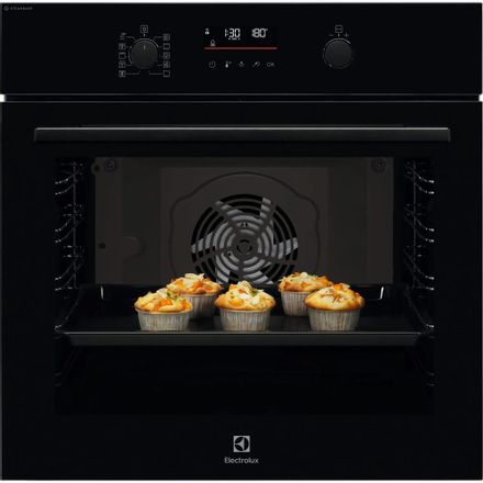 Духовой шкаф электрический Electrolux LOD6F77WZ, 72л, дверца с 3 стеклами, черный