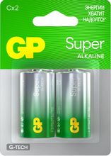 Изображение товара Батарейка GP Super G-Tech Alkaline 14A LR14, 2 шт.