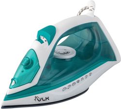 Утюг VLK Vesuvio 2400, с паровым ударом, белый и аквамарин