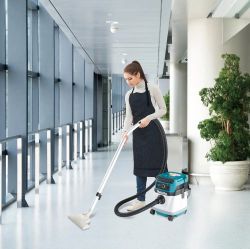 Строительный пылесос Makita DVC150LZ, гибридное, белый