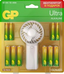 Изображение товара AA/AAA Батарейка GP Ultra 15AU/24AU/FANWETA21-2CRSBC24, 24 шт. Изображение товара AA/AAA Батарейка GP Ultra 15AU/24AU/FANWETA21-2CRSBC24, 24 шт.