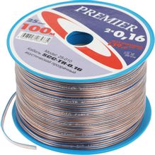Изображение товара Кабель акустический PREMIER SCC-TR CCA 2х0.16 кв.мм 100м прозрачный