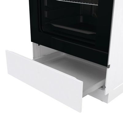Электрическая плита Gorenje GEC6A11WG, стеклокерамика, без крышки ...