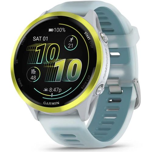 Смарт-часы Garmin Forerunner 570, 47мм, 1.4", бирюзовый/золото белое