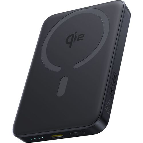 Внешний аккумулятор (Power Bank) BASEUS EnerFill FM12 Qi2, 10000мAч, черный [e0028500]