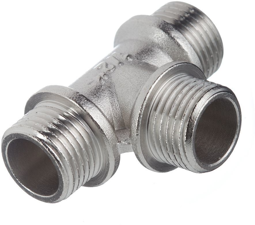 Характеристики Тройник VALTEC резьба наружная/наружная/наружная 1/2 ...