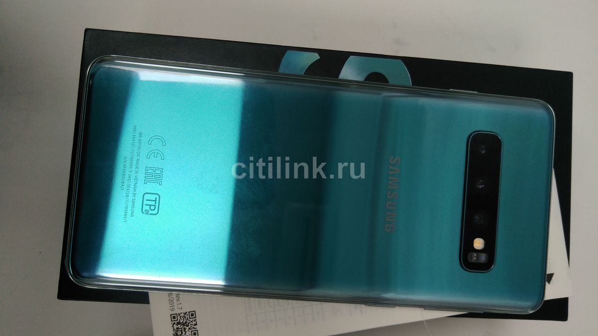 Обзор товара смартфон Samsung Galaxy S10 128Gb, SM-G973F,  зеленый(восстановленный) (M00198365) в интернет-магазине СИТИЛИНК