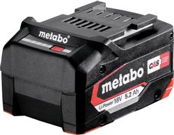 Батарея аккумуляторная METABO LI-Power Extreme, 18В, 5.2Ач, Li-Ion